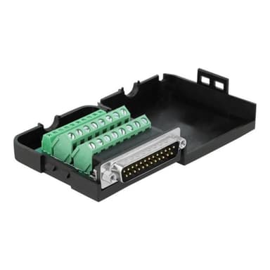 DELOCK Adapter Terminalblock 26 Pin zu Parallel DB25 Stecker mit Gehäuse