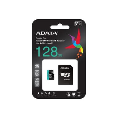 A-DATA Premier Pro UHS-I U3 128GB inkl. Adapter