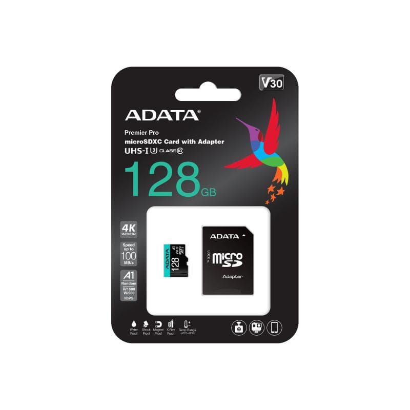 A-DATA Premier Pro UHS-I U3 128GB inkl. Adapter