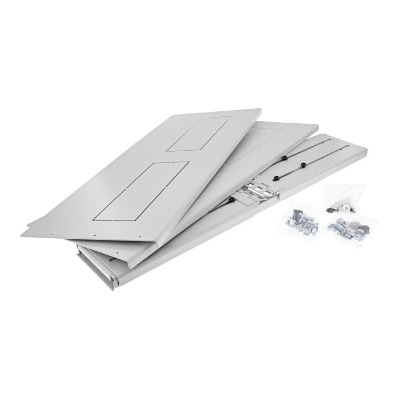 INLINE ® 19″ Rack zur Wandmontage, 2HE, 24-40cm Tiefe, mit Abdeckung, grau