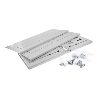 INLINE ® 19″ Rack zur Wandmontage, 4HE, 24-40cm Tiefe, mit Abdeckung, grau