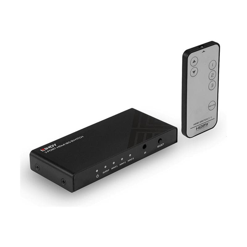 LINDY 3 Port HDMI 18G Switch
