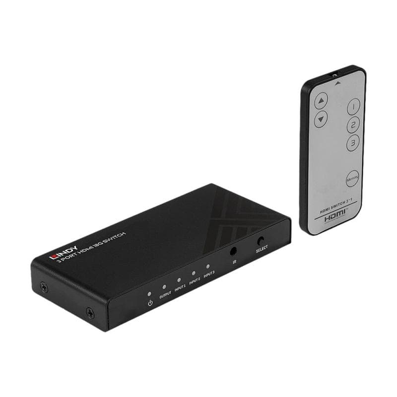 LINDY 3 Port HDMI 18G Switch
