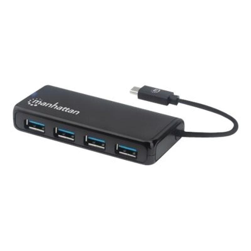 MANHATTAN 4-Port USB 3.2 Gen 1 Hub C-Stecker auf 4x A-Buchse