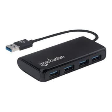 IC INTRACOM Manhattan 4-Port USB 3.2 Gen 1 Hub USB-A St./ 4x A-Buchse