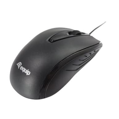 EQUIP Optische Tischmaus, Kompakt, schwarz
