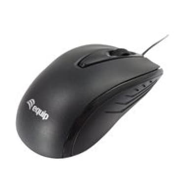 EQUIP Optische Tischmaus, Kompakt, schwarz