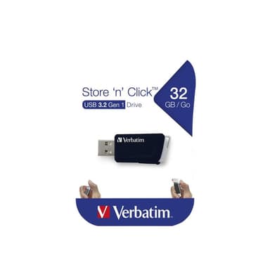 VERBATIM USB-Stick 32GB Verbatim 3.2 Store'n Click Gen1 Black extern retail