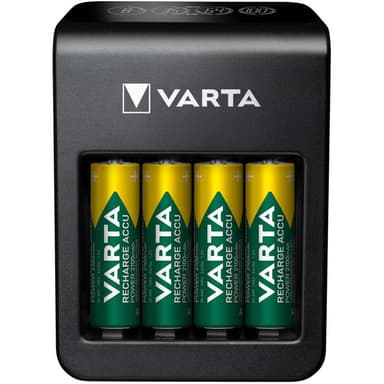 VARTA LCD Pug Charger+ inkl. 4 Akkus 2100 mAh AA