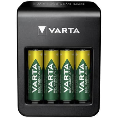 VARTA LCD Pug Charger+ inkl. 4 Akkus 2100 mAh AA
