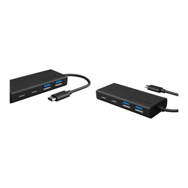 RAIDSONIC Hub 4-Port IcyBox USB 3.0 HUB Type-C zu 2xType C-> 2xType A extern retail