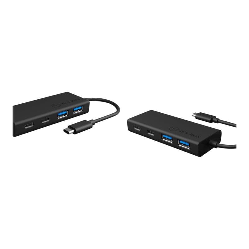 RAIDSONIC Hub 4-Port IcyBox USB 3.0 HUB Type-C zu 2xType C-> 2xType A extern retail