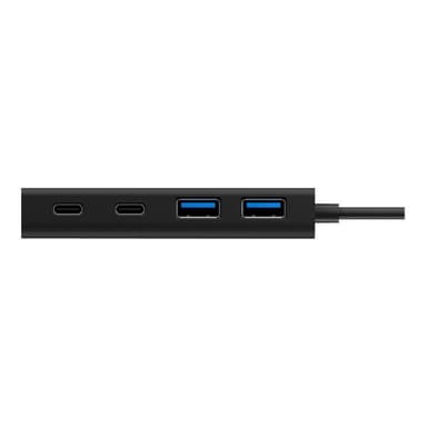 RAIDSONIC Hub 4-Port IcyBox USB 3.0 HUB Type-C zu 2xType C-> 2xType A extern retail