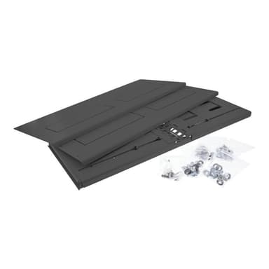 INLINE 19″ Rack zur Wandmontage - 4HE - 24-40cm Tiefe - mit Abdeckung - schwarz (19104B)