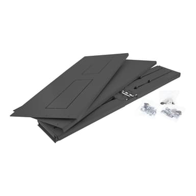INLINE 19″ Rack zur Wandmontage - 2HE - 24-40cm Tiefe - mit Abdeckung - schwarz (19102B)