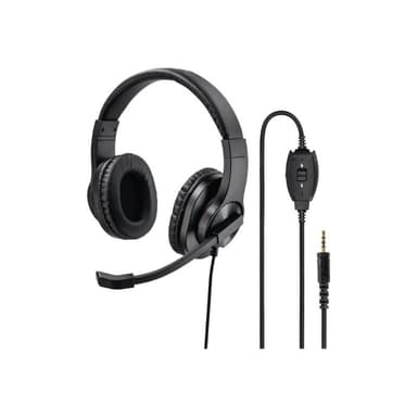 HAMA PC Office Headset ″HS-P350″ - Headset - Full-Size - kabelgebunden - 3,5 mm Stecker - Schwarz