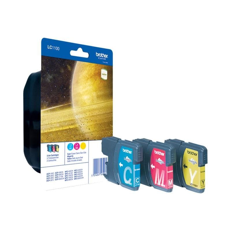 BROTHER LC1100RBWBP Blister Pack Rainbow