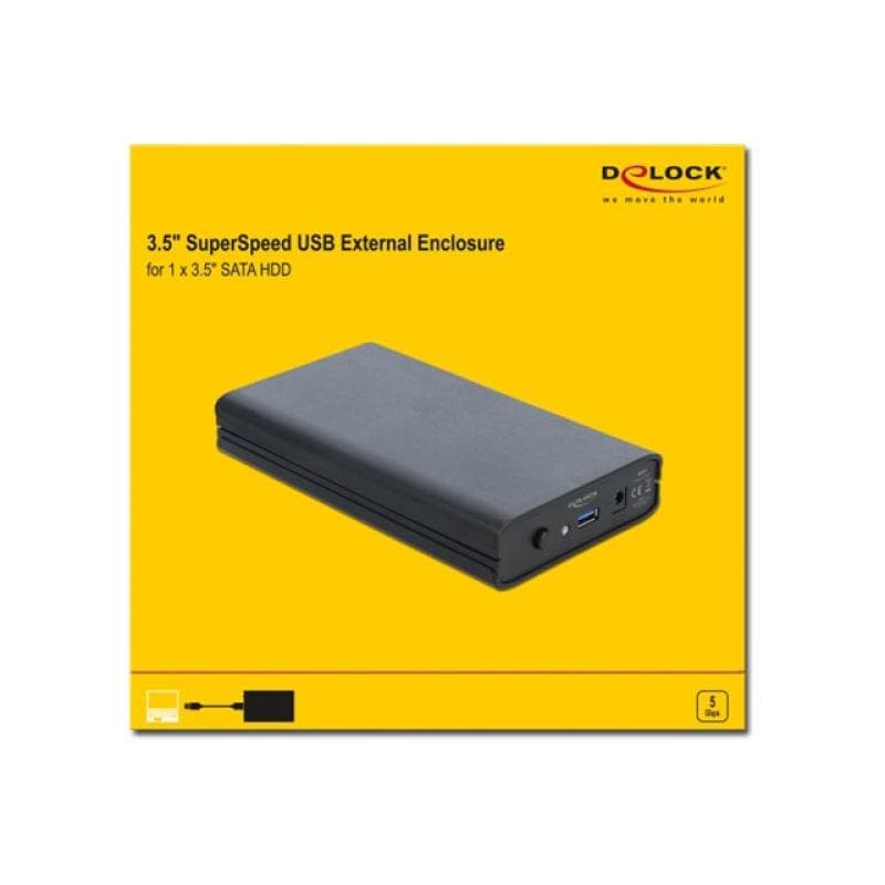 DELOCK Externes Gehäuse für 3.5 SATA HDD