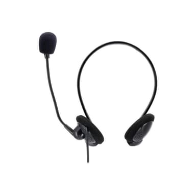 HAMA NHS-P100 PC-Headset 3.5 mm Klinke schnurgebunden, Stereo On Ear Schwarz