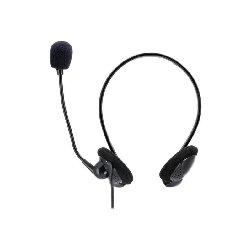 HAMA NHS-P100 PC-Headset 3.5 mm Klinke schnurgebunden, Stereo On Ear Schwarz