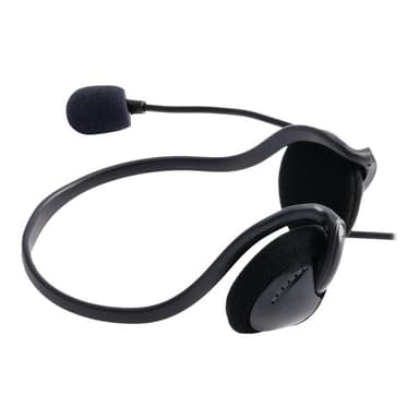 HAMA NHS-P100 PC-Headset 3.5 mm Klinke schnurgebunden, Stereo On Ear Schwarz