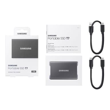 SAMSUNG SSD PORTABLE T7 2TB indigo titan grey