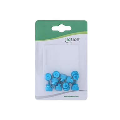 INLINE Flügelschraube - Blau (Packung mit 10) (77770B)