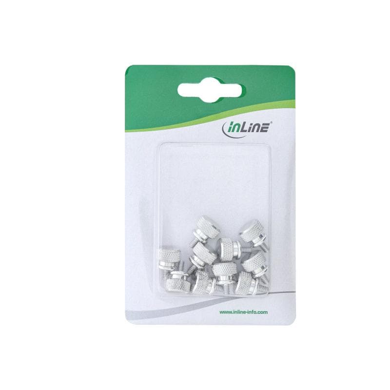 INLINE Flügelschraube - Silber (Packung mit 10) (77770)