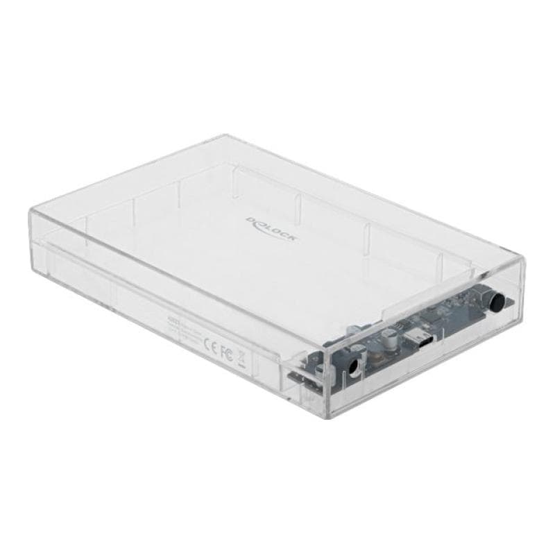 DELOCK External Enclosure for 3.5″ SATA HDD with USB Type-C - Speichergehäuse - 3.5″ (8,9 cm) - SATA