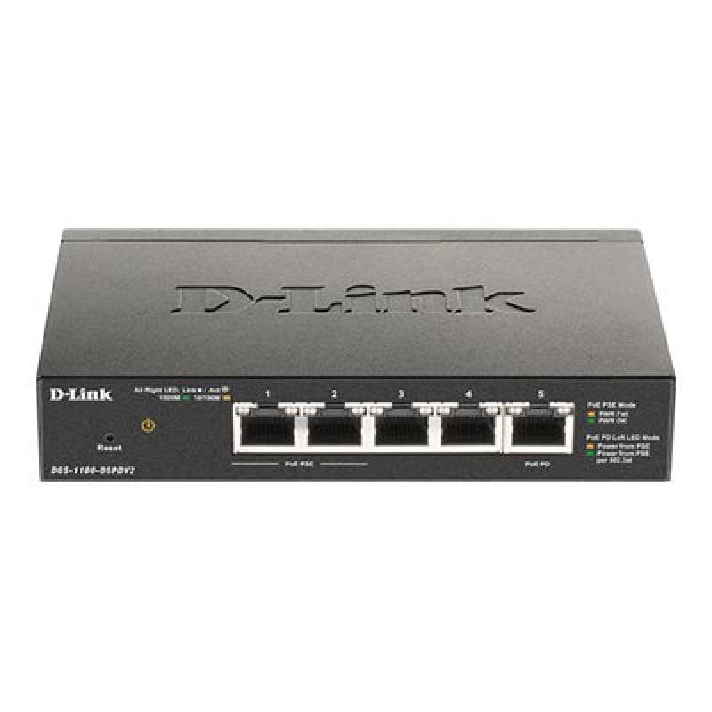 D-LINK 5-Port Gigabit PoE-powered PoE Smart Switch