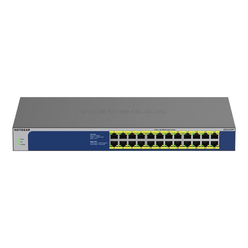 NETGEAR 24PT GIGE UNMNGED SWTCH W/ POE++
