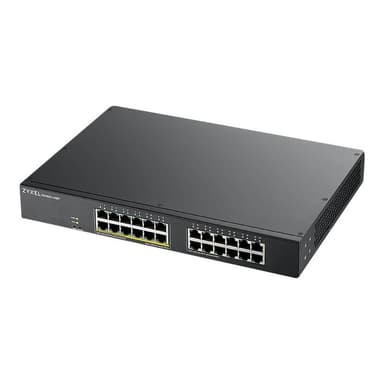 ZYXEL Switch 19″ 24x GbE L2 GS1900-24HP 12x PoE+ Ports,130W