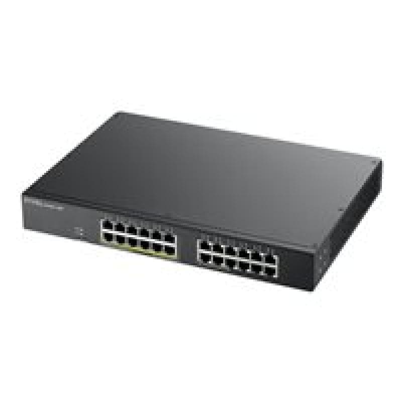 ZYXEL Switch 19″ 24x GbE L2 GS1900-24HP 12x PoE+ Ports,130W