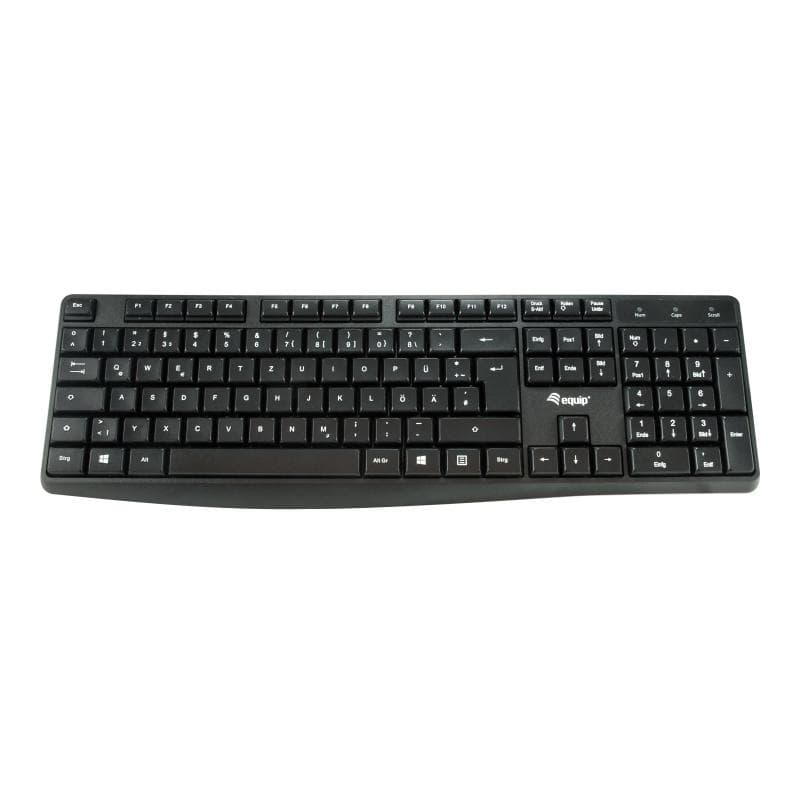 EQUIP Kabelgebundene USB Keyboard schwarz, spanish