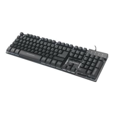 IC INTRACOM MANHATTAN USB-Gaming-Tastatur Metallunterseite 12 Funktionstasten farbige LED-Hintergrun