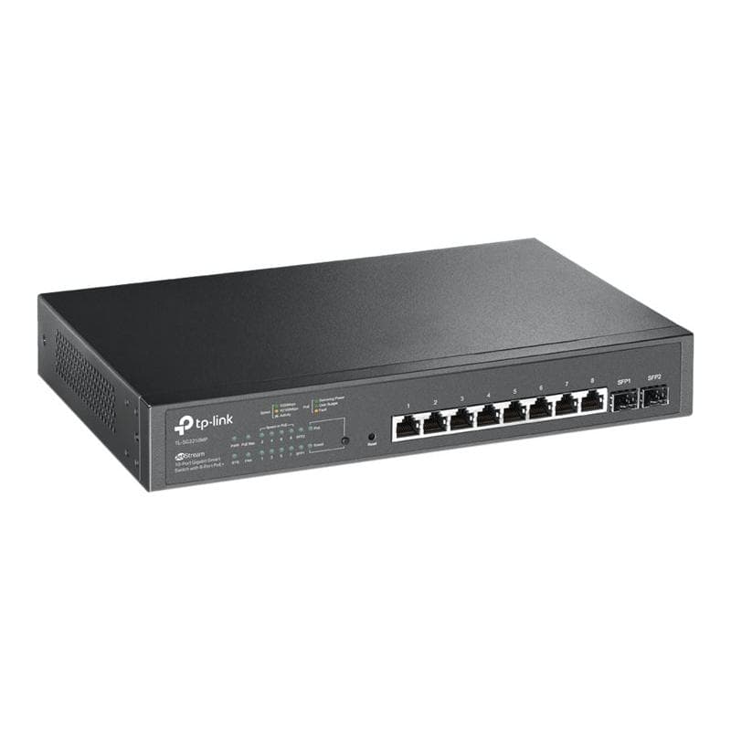 TP-LINK JetStream 10-Port Gigabit Smart Switch with 8-Port PoE+