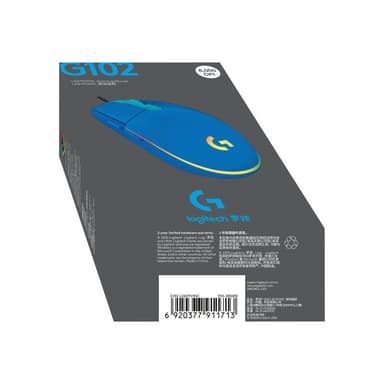 LOGITECH Gaming Mouse G102 LIGHTSYNC - Maus - Für Rechtshänder - optisch - 6 Tasten - kabelgebunden
