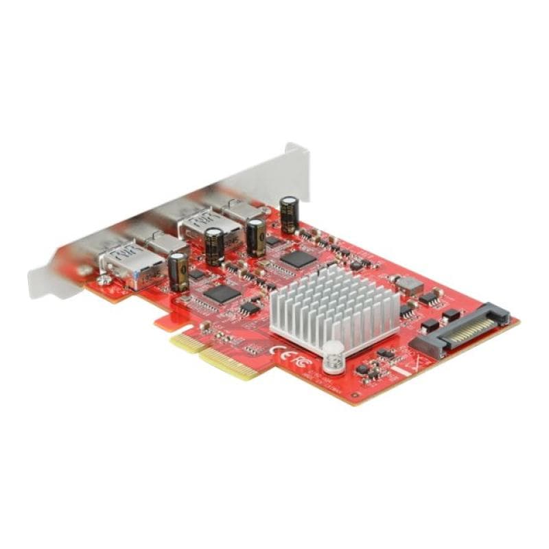 DELOCK PCIe x4>SuperS USB+2xUSB-A+USB-C | USB 10 Gbps // Dual Channel