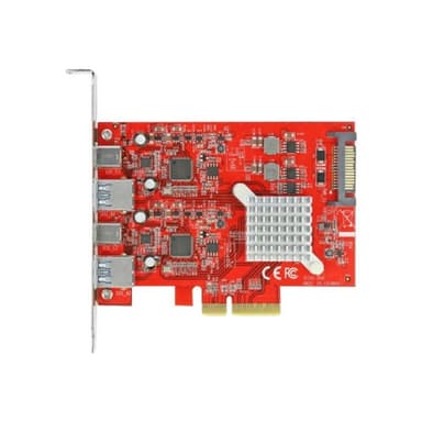 DELOCK PCIe x4>SuperS USB+2xUSB-A+USB-C | USB 10 Gbps // Dual Channel