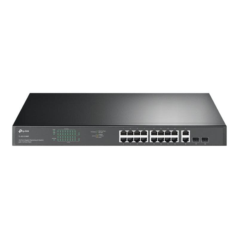TP-LINK 18-Port Gigabit Rackmount Switch with 16-Port PoE+