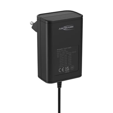 ANSMANN 1201-0023 Steckernetzteil, einstellbar 12 V/DC, 9 V/DC, 7.5 V/DC, 6 V, 4.5 V