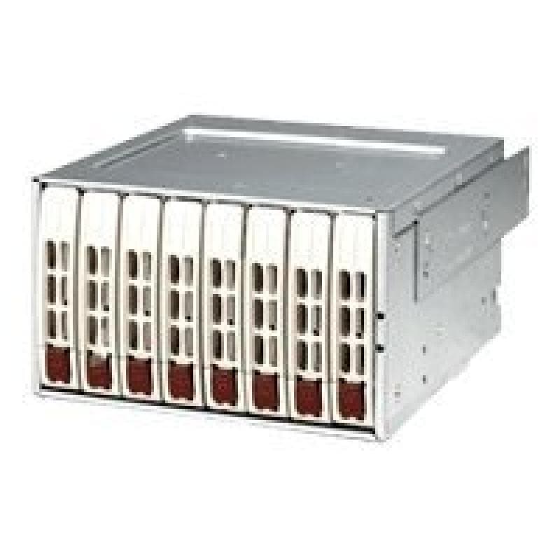 8x 2.5″ Mobil Rack, SAS, 2x 5.25″ beige - 1 Expander Chip