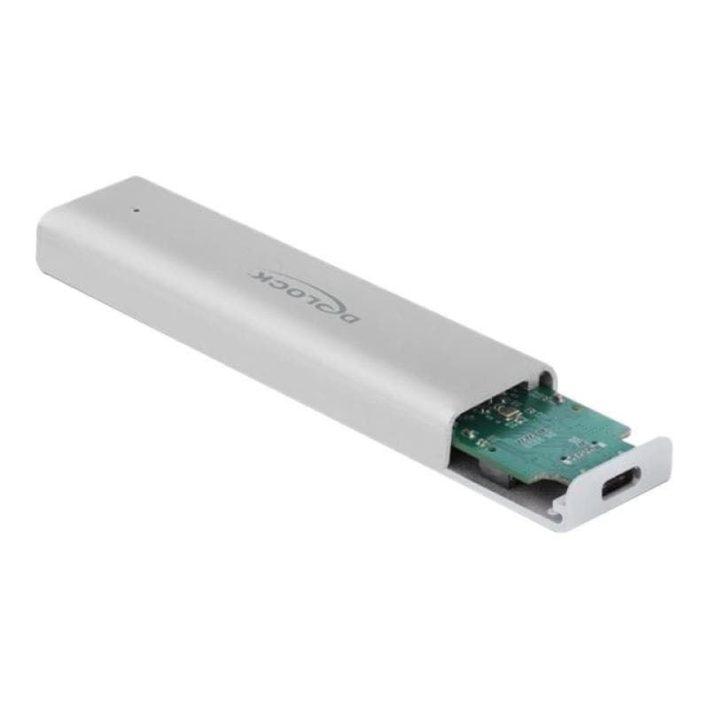 DELOCK - Speichergehäuse - M.2 NVMe Card - 10GBps - USB 3,2 (Gen 2) - Silber (42634)