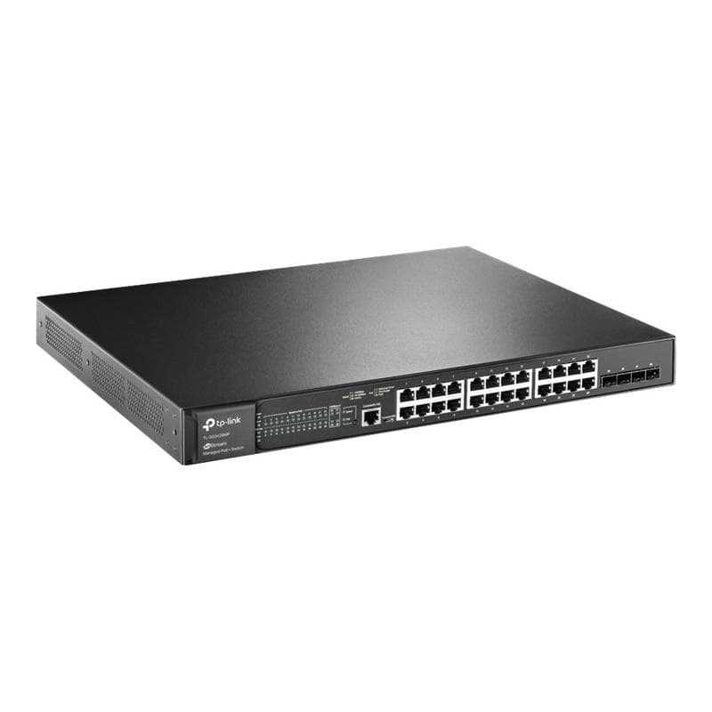 TP-LINK JetStream? 28-Port Gigabit L2 Managed Switch with 24-Port PoE+