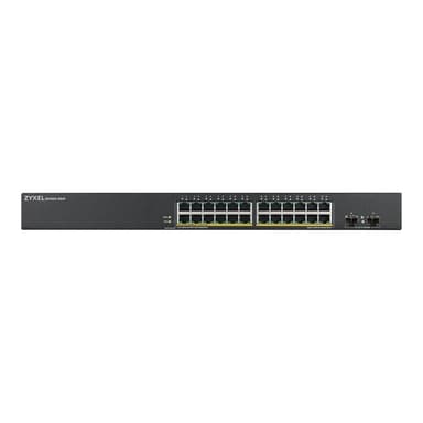 ZYXEL GS1900-24HP v2 24-port GbE L2 PoE Smart Switch rackmount 170 Watt