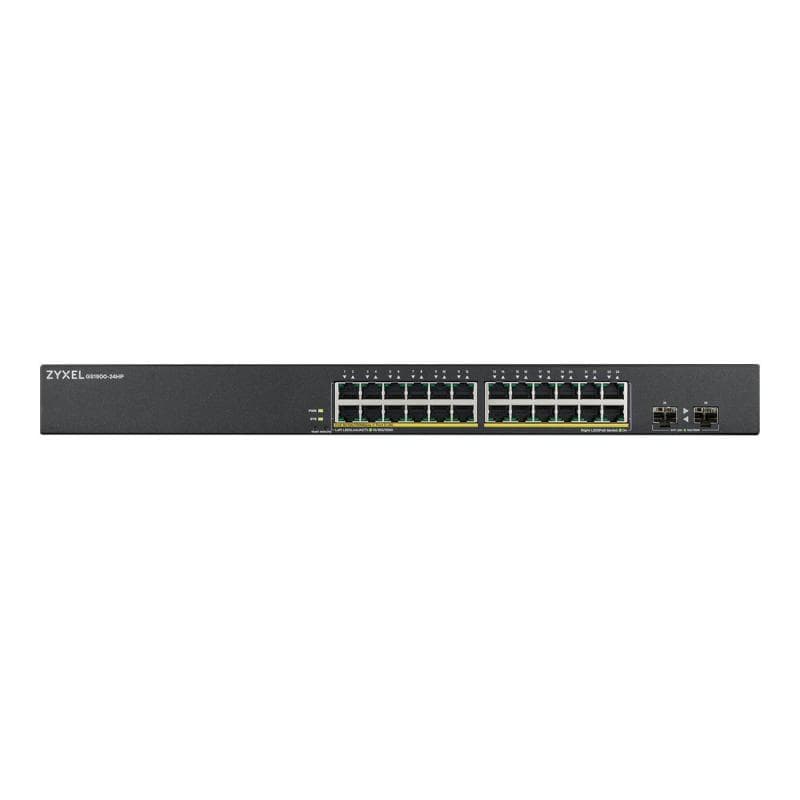 ZYXEL GS1900-24HP v2 24-port GbE L2 PoE Smart Switch rackmount 170 Watt