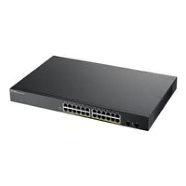 ZYXEL GS1900-24HP v2 24-port GbE L2 PoE Smart Switch rackmount 170 Watt