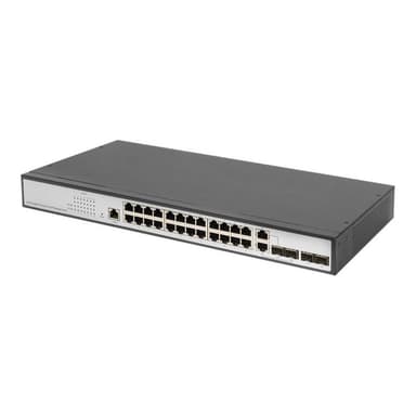 DIGITUS 24-Port Gigabit Layer 2 Switch 24-port + 2 combo and 2 SFP uplink port