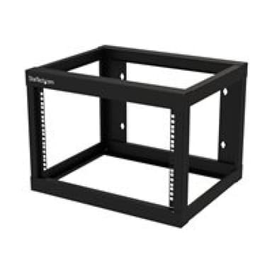 STARTECH.COM 6U 19″ Wall Mount Network Rack - 19″ Deep Open Frame for Server Room AV/Data/Patch Pane