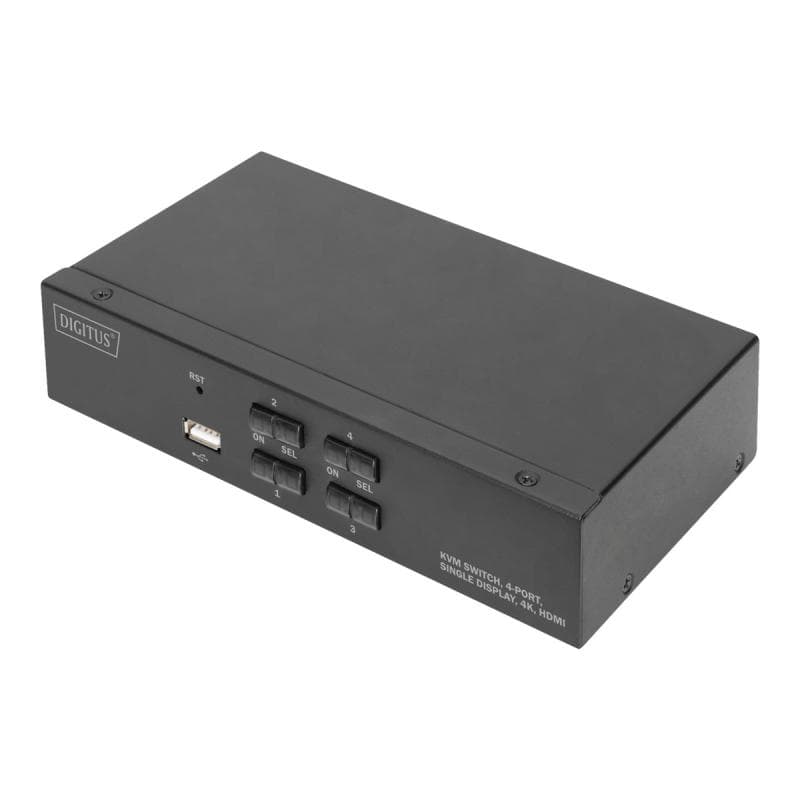 DIGITUS KVM Switch, 4-Port, Single-Display, 4K, HDMI